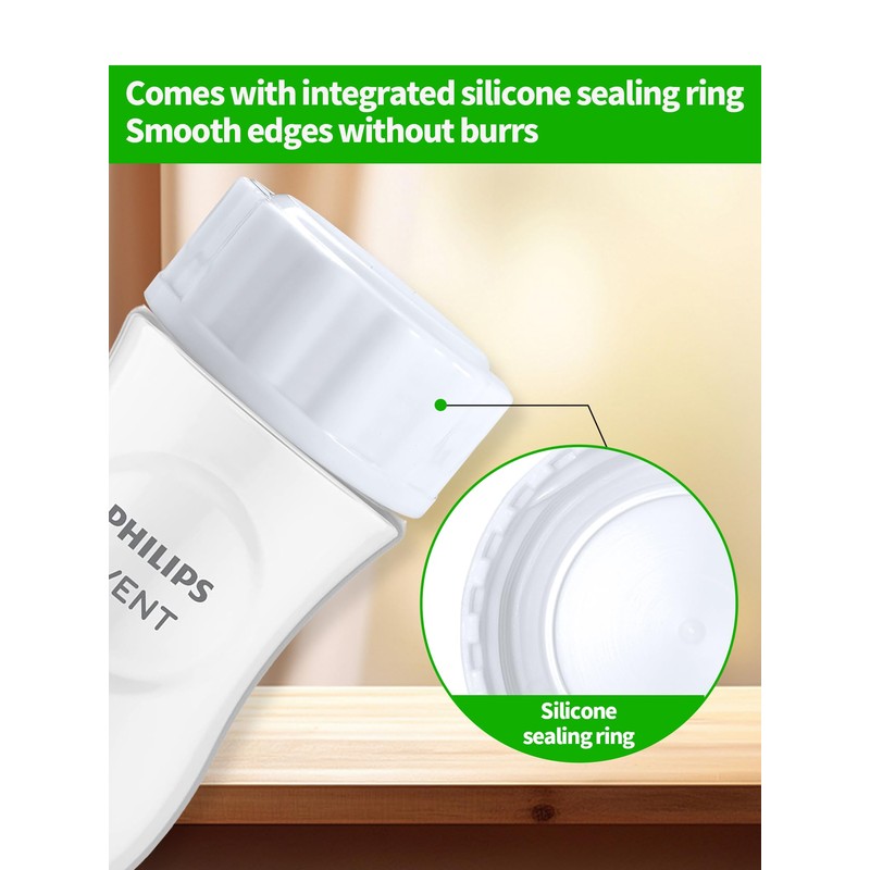 Travel and Storage Bottle Caps Compatible with Avent Baby Bottles,