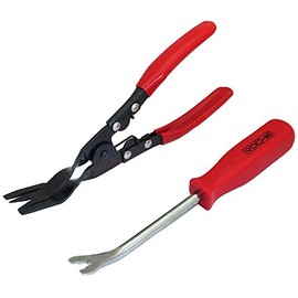 Voche® 2 Piece Car Door Panel and Trim Clip Removal Pliers plus Car Door Trim & Upholstery Remover Tool