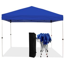 Northroad 8x8ft Pop Up Canopy, Popup Outdoor Canopy Tent with Carrying Bag,Portable Gazebo Shelter for Patio,Deck,Garden,Beach（Blue）