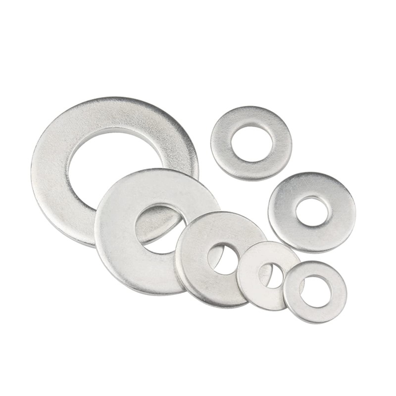 M5 x 10mm OD Flat Washer, 18-8 (304) Stainless Steel