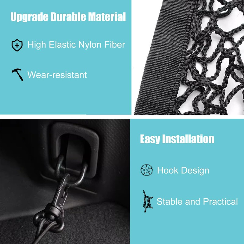 NARATI Compatible with Subaru Forester Accessories Automotive Elastic Trunk Mesh