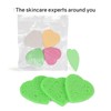 HUAXIN BIOTECHNOLOGY 50-Count Heart Shape Compressed Facial Sponges,100% Natural Cellulose