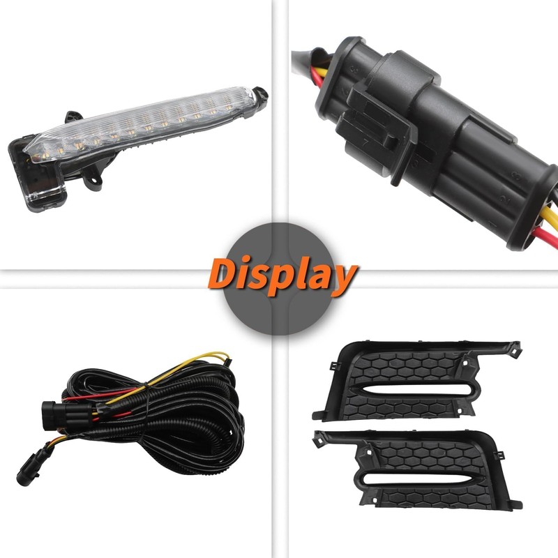 Aspaton Turn Signal Fog Light Assembly Compatible with Corolla SE