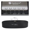 Aquila Bocina Bluetooth Portátil Con Luces Negro - Bb7780