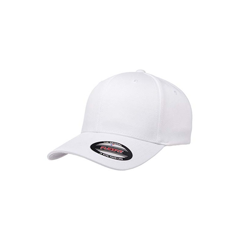 Flexfit Unisex Wooly Combed Cap (S/M) (White)
