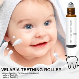 3PCS Teething Roller All Natural for Babies, Velaria Teething Roller, A Thousand Roses Teething Roller Oil, Teething Roller All Natural