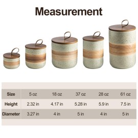 Miamolo Spice Jars with Lid, Coffee Container Kitchen Food Storage Jars for Spice Sugar Tea Bag, Stackable Decorative Canisters for Countertop, 37 fl.oz