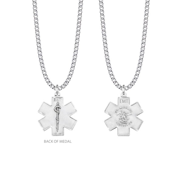 True Faith Jewelry Sterling Silver EMT St. Michael Medal with