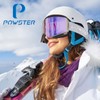 Powster Ski Goggles Snow OTG Snowboard Goggles Magnetic Interchangeable Lens
