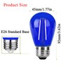 LRSUEYSKIN S14 Blue LED Bulb Replacement LED Light Bulbs 2W