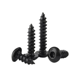 ORANXIN M4 x 12 mm, 50 pieces, carbon steel, round head, hexagon socket, self-tapping screws, pan head, self-drilling wood screws
