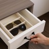 ZILAMGOO 4 Pcs Velvet Glasses Storage Trays – 6-Grid Sunglasses