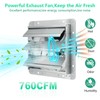 Aibabcue Shutter Exhaust Fan,7 inch Wall Mount Vent Fan with