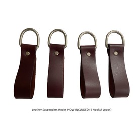 LAUTUS Leather Padded Tool Belt Suspenders w/Chest Strap| Pencil Sleeve| Comfortable & Heavy Duty | Fully Adjustable | Construction Grade |