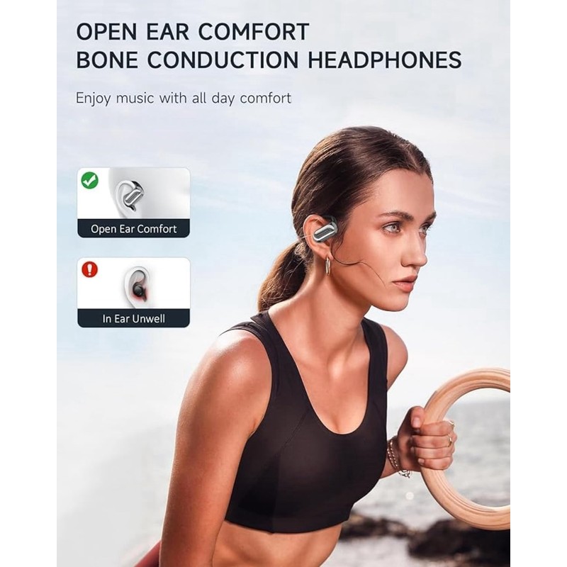 ND NEXT DESTINATION Wireless Bluetooth Sport Headphones V5.4 Bone Conduction