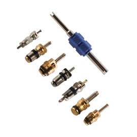 Tiardey 40pcs Conditioning Valve Core R134a R12 AC Automotive Air Conditioning Refrigeration Tire Valve Stem Cores Remover Tool Assortment Kit For Car