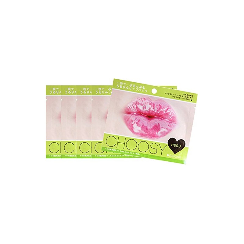 Pure Smile CHOOSY Chussy Lip Pack, Herb, Pack of 5
