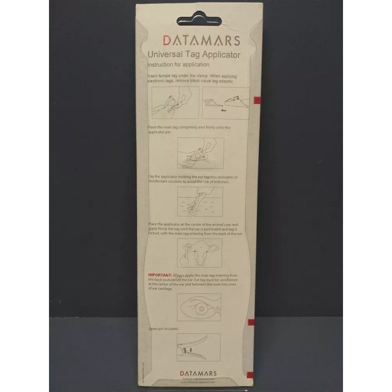 Datamars Universal Tag Applicator Ear Cattle Pigs Livestock NEW