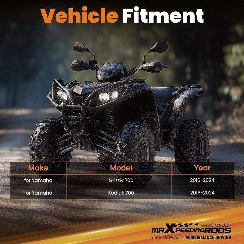 maXpeedingrods Winch Mount Kit for Yamaha Grizzly 700 2016-2024, for
