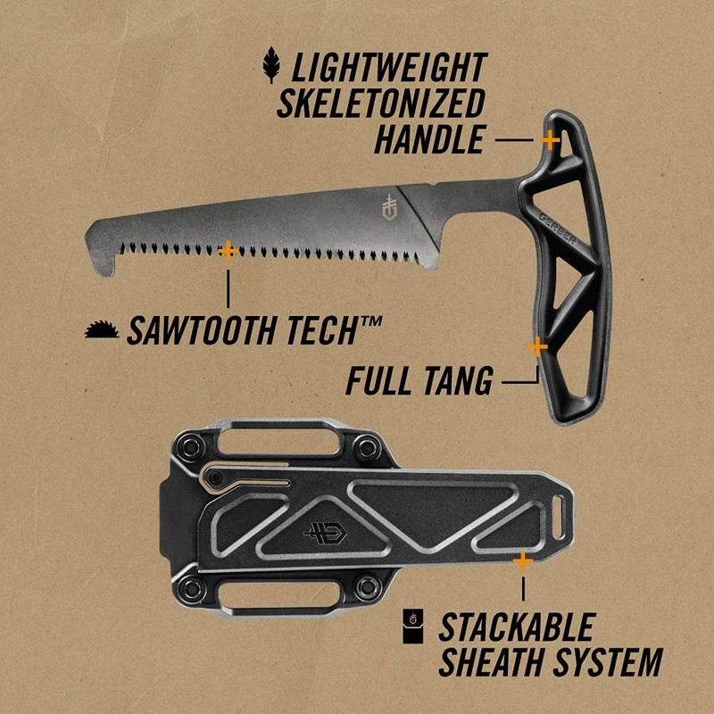 Gerber Gear EXO-MOD Pack Hunting Saw, Black (31-003923)