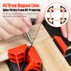 Eewudwok Multi Angle Degree Corner Clamps, Adjustable 30-90 Degrees Sawing