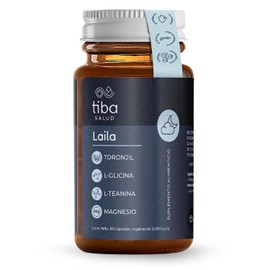 Magnesio Con L-Teanina L-Glicina Y Toronjil | Night Blend | Fórmula Descanso De Alta Concentración Sin Melatonina | 30 Cápsulas | Sleep Ritual | Suplemento Para Rutina Nocturna | Gluten Free | LAILA | TIBA SALUD