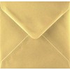 155 x 155mm (6x6) Square Metallic Gold Envelopes x 25