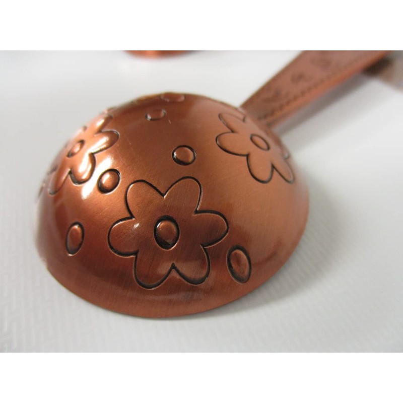 Alaska Forget Me Not Stainless Steel Measuring Spoons (Copper)