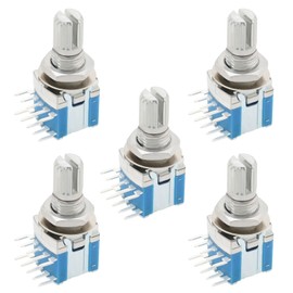 VGOL Pack of 5 RS1010 Band Switch Rotary Switch Gear Change Switch 2-Pin 4 Positions 15 mm Shaft Small Sealed Tape Switch (DC16V 0.1A)