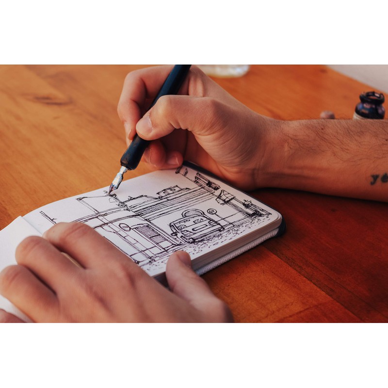 ETCHR ミックスメディア スケッチブック お絵かき用 - A6 4.1x5.8インチ コールドプレス 100%コットン ビーガンフレンドリー