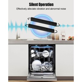 Dishwasher Door Balance Chain Kit and Door Spring Fit for Amana Jenn-Air Kenmore KitchenAid Maytag Whirlpool Replace 1059756 8194001 8270018 8270020 8270021 8270022 8524474