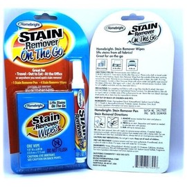 Homebright Stain Remover Pen +4 Stain Remover Wipes On The Go- 0.33 FL OZ - 2 PK