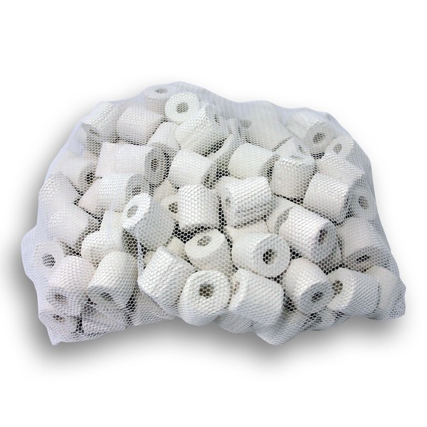 SunSun 0,5kg Aquarium Keramik Ringe Keramikfilter Filtermaterialm, zur Besiedlung durch