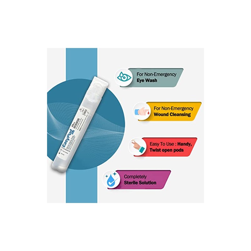 EasyPod Sterile Saline Pods | Eye Wash | Wound Cleansing