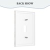 Wmhusu Decorative Light Switch Cover Dark Grey Brown Rustic Wood
