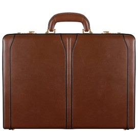 McKleinUSA 3.5-Inch Leather Attached Briefcase for Tablet- Brown