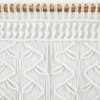 Lush Decor Boho Macrame Leaf Cotton Valance/Kitchen Curtain/Wall Decor, 30"