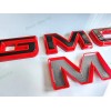Auto GMC OVERLAY Front Rear Red Black GMC Emblem 2019+