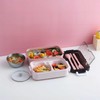 Silanit Bento lunch box, japanese-style high-capacity double stack, microwave oven