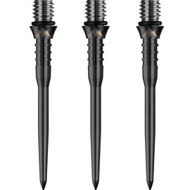 34mm Dart Conversion Points Mission Titan Pro Titanium Converts Soft Tip to Steel (Black Grooved)
