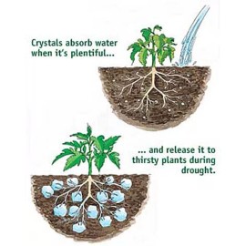 Seed Ranch Water Absorbing Polymer Crystals  - Soil Moist - Cricket Water Gel - 1/2 lb.