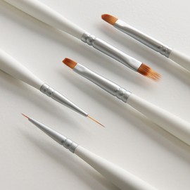 Yogurt gel nail brush 5-piece set + brush cap / 요거트젤 네일브러쉬 5종 세트+브러쉬캡
