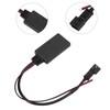Car Bluetooth5.0 AUX Module 3Pin ABS Black Wearproof Replacement for