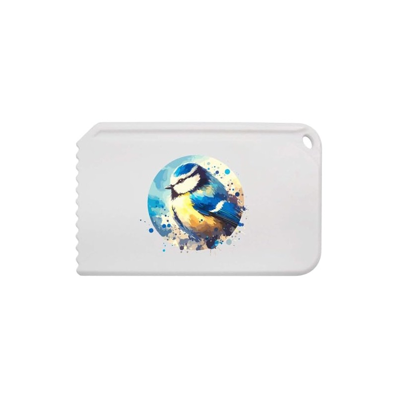 Azeeda 'Colourful Blue Tit' Plastic Ice Scraper (IC00037226)
