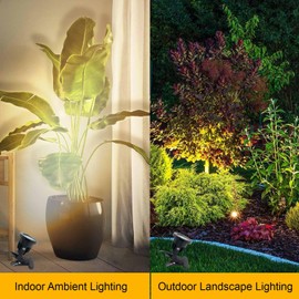 Taysing LED Spot Lights Plug-in Outdoor/Indoor 7W 6000K 16.5ft Power Cord ON/OFF Switch Waterproof Landscape Spotlights with Clip for Plants, Yard, Garden Accent Lights 1 Pack