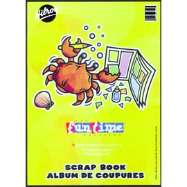Hilroy Funtime 26590 Scrapbook, 15x11-Inch, Newsprint-Sheets, 36-Sheet