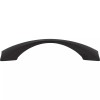 Elements Matte Black Contemporary Square Kitchen Cabinet Pull Vanity Closet