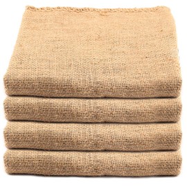 KEILEOHO 4 Pack 40 X 24 Inch Burlap Bags, Large Food Grade Burlap Sacks for Gardening, Planting Growing Bags, Potato Sack Race Bags for School Racing Game, Christmas Party Game