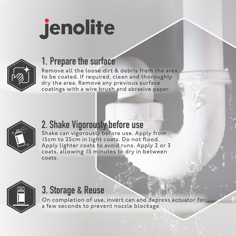JENOLITE Stop Leak Sealer Spray | Waterproof Sealant | Fills,