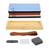 HARFINGTON Knife Sharpening Stone Set, Dual Grit 400/1000 3000/8000 Whetstone